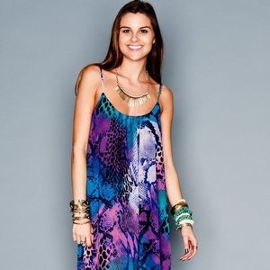 Show Me Your Mumu Sold Out Snakeskin Maxi Dress S